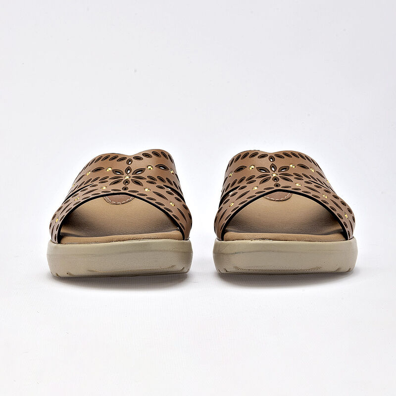 Cruz Shoes sandalia plataforma para mujer camel... image number null