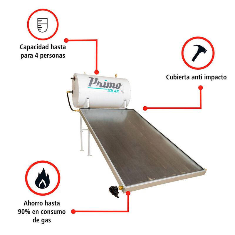 Calentador Solar Panel Plano 150 L image number null