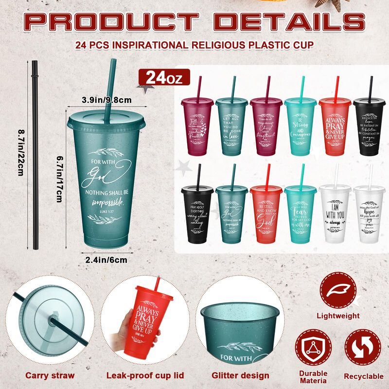 Vaso Havawish 710 ml Con Vers&iacute;culo B&iacute;blico image number null