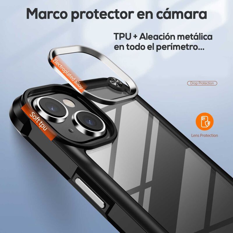 Funda Tekku Shock Hardshell Para Iphone 15 Plus... image number null