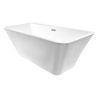 Tina Baño Blanca Premium Lujo 280l Fibra Vidrio 172x77x62 Cm