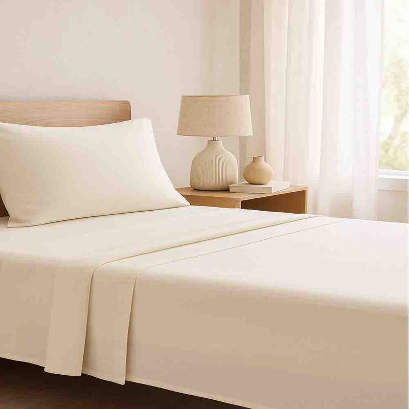 Juego de S&aacute;banas Tacto Algod&oacute;n Suaves y Durader... image number null