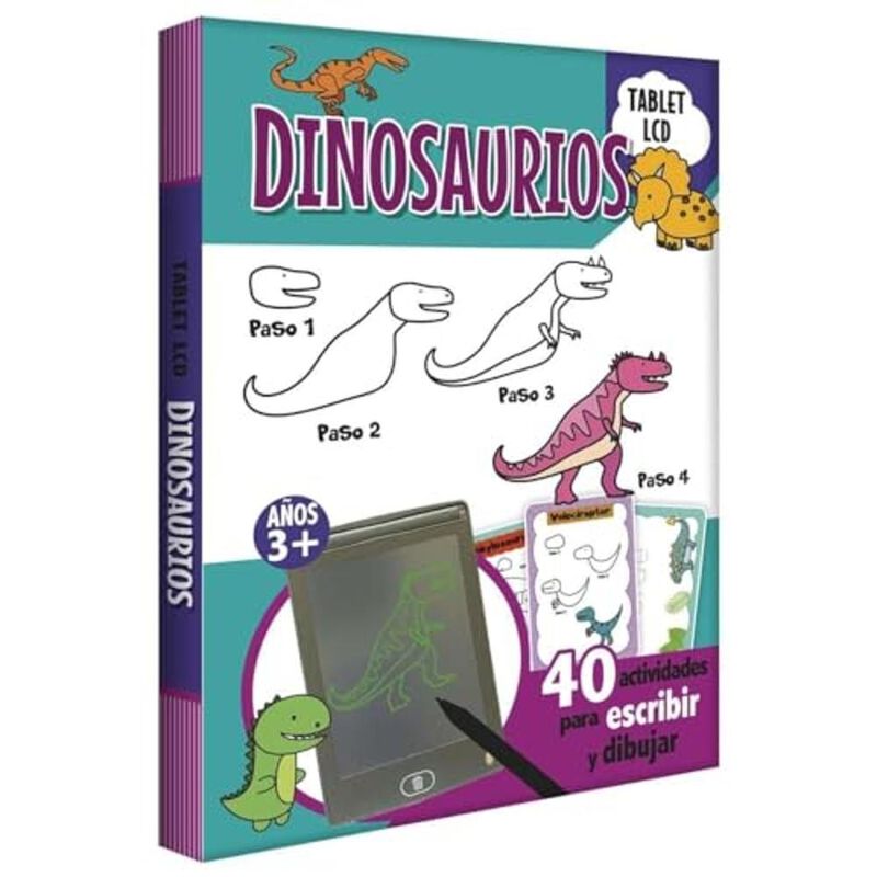 Dinosaurios. Tablet Lcd. 40 Actividades Para Es... image number null