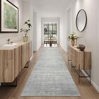 Alfombra Art&tuft 76 cm x 366 cm Antideslizante Lavable Gris