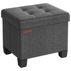 Reposapi&eacute;s Peque&ntilde;o Storage Ottoman Songmics Con Almacenamiento De 32 X 40 X 33,5 Cm