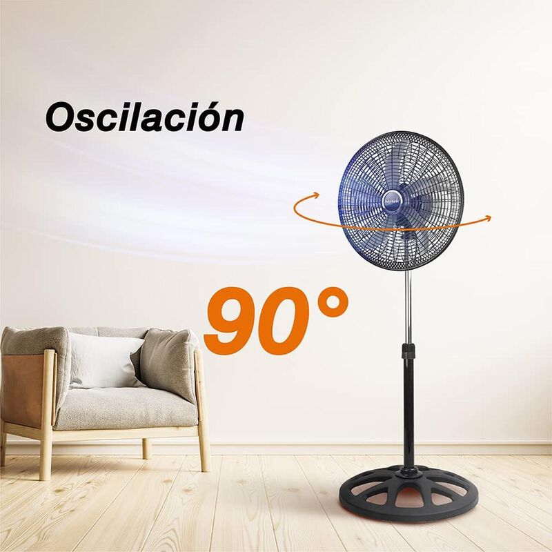 Ventilador Pedestal Mytek 3404 18 Pul 5 Aspas 1... image number null