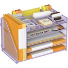 Bandeja De Cartas Orgmate De 5 Niveles En Color P&uacute;rpura - Organizador De Escritorio