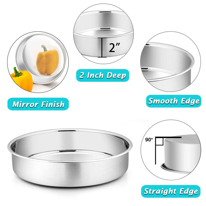 Molde Redondo Para Pastel P&P Chef 24cm, Set de... image number null