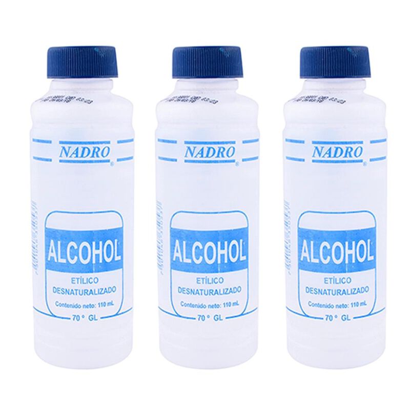 Alcohol Nadro 110ml Pack 3pz image number null