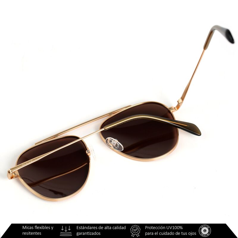 Lentes De Sol Xolek 140 Aviador Metálico Rb Uv ... image number null