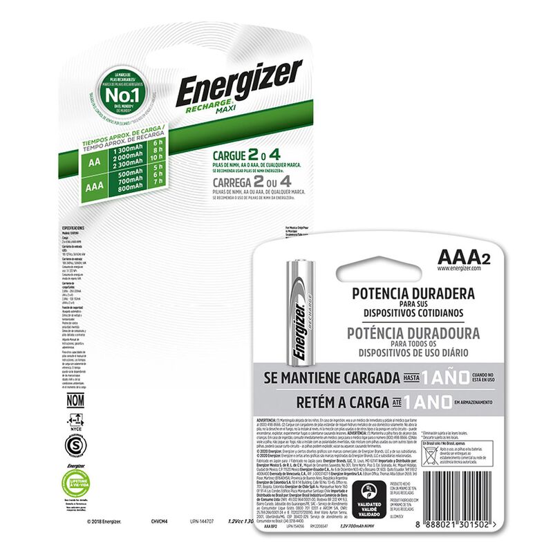 Cargador De Pilas Energizer Maxi 2 Aa+ 4 Pilas ... image number null