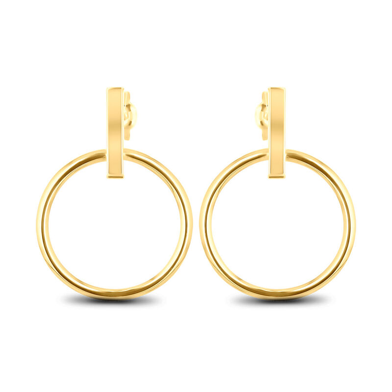 Aretes De Oro Amarillo 14k (18mm Aprox) image number null