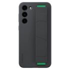 Funda Para Tel&eacute;fono Samsung Galaxy S23+ Plus Con Agarre De Silicona Negra