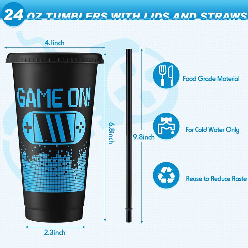Vaso Para Beber Mifoci 710 ml Negro Y Azul &ndash; Pa... image number null
