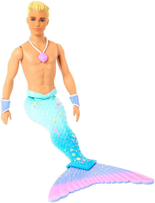 Mu&ntilde;eca Barbie Dreamtopia Merman De Pelo Rubio C... image number null