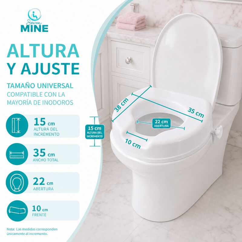 Incremento Aumento de Asiento para Ba&ntilde;o con Tap... image number null