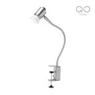 L&aacute;mpara De Escritorio Con Abrazadera, Foco Gu10 Incluido 3 W, Luz C&aacute;lida Brillante, Flexible
