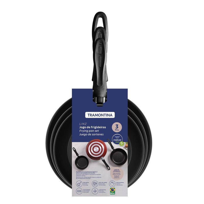 Juego de Sartenes Tramontina Linz Rojos 16/20/2... image number null