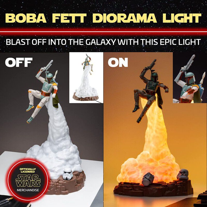 L&aacute;mpara Diorama Boba Fett Star Wars image number null