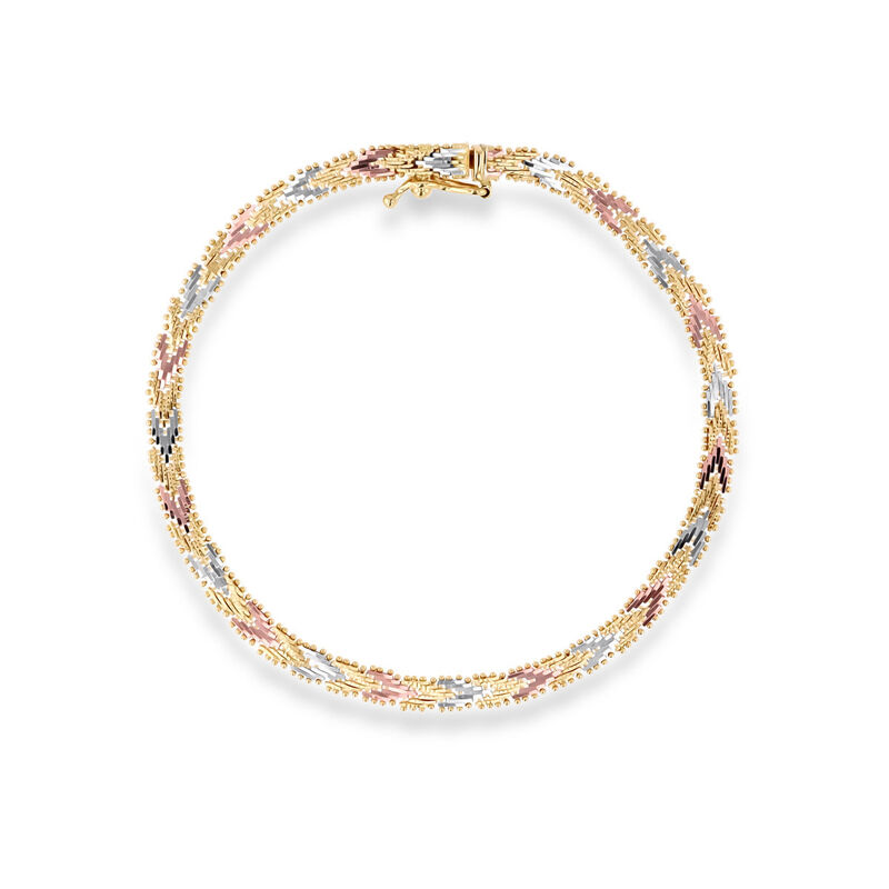 Pulsera De Oro Florentino 14K (18Cm - 4Mm Aprox... image number null