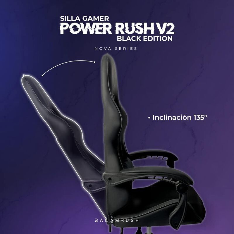 Balam Rush Silla Gamer Power V2 hasta 120kg Neg... image number null
