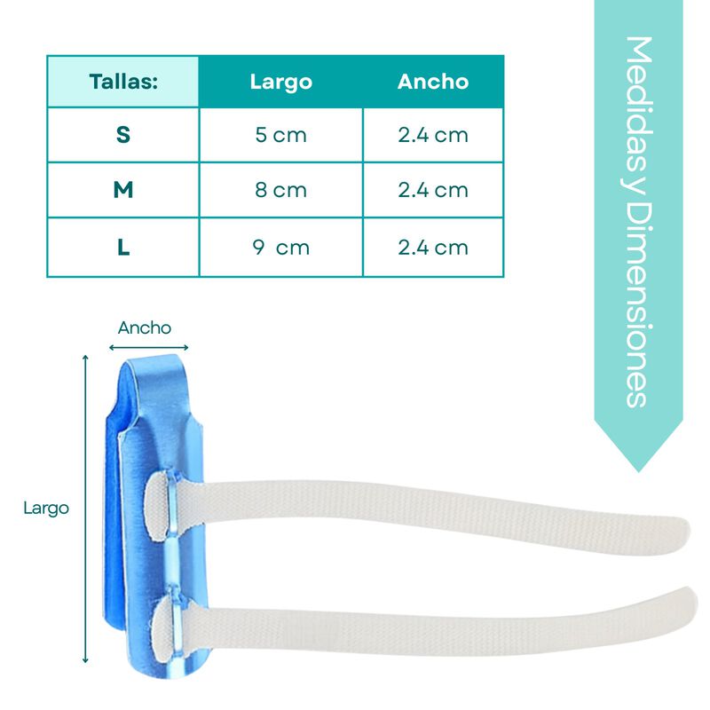F&eacute;rula para Dedo en Martillo en Aluminio y Acol... image number null