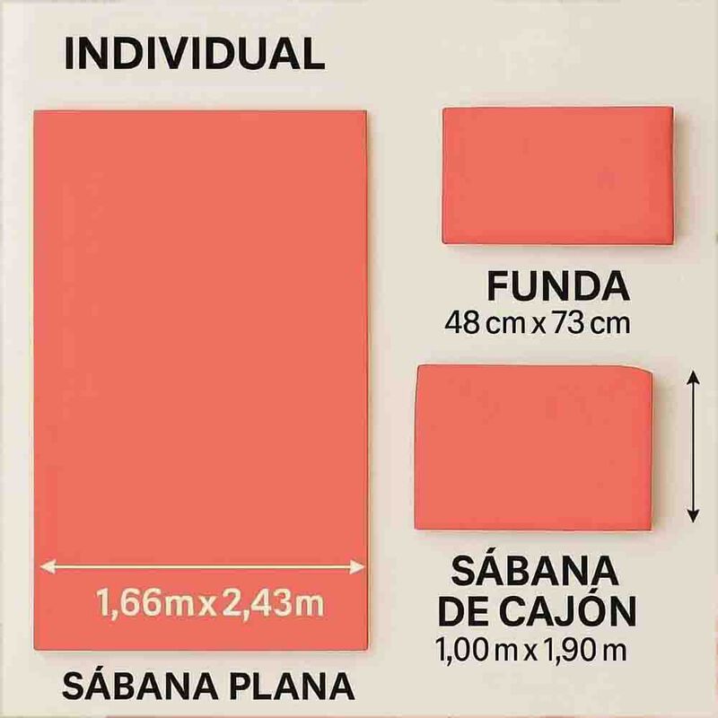 Juego de S&aacute;banas Tacto Algod&oacute;n Suaves y Durader... image number null