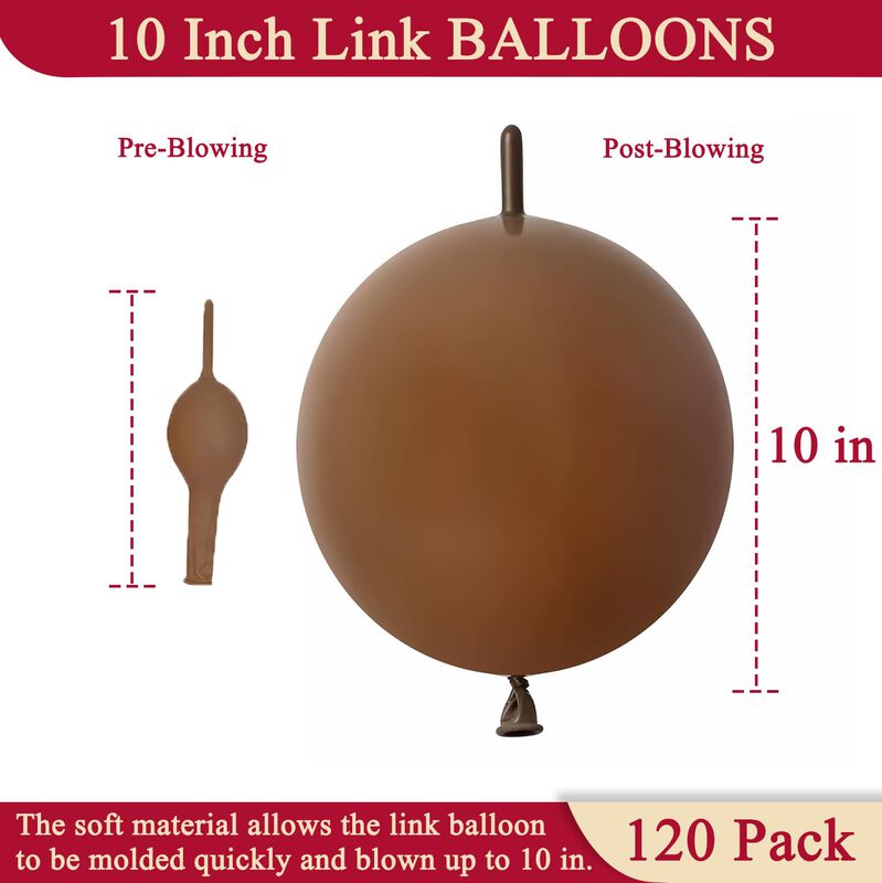 Globos Lfcxhty Marr&oacute;n De Enlace 25 cm &ndash; 120 Uni... image number null