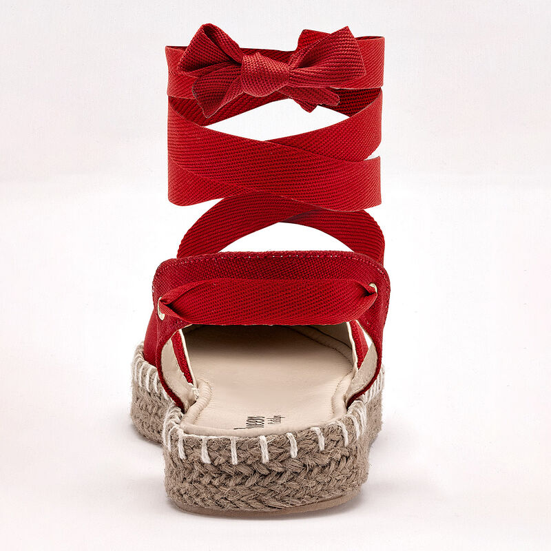 Queen sandalia tipo alpargata para mujer rojo c... image number null