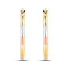 Arracadas Oro Florentino 14k 21mm