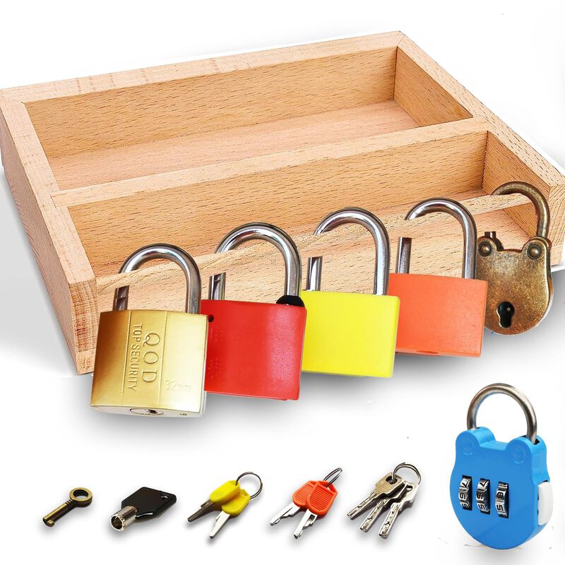 Set De Juguetes Con Forma De Candado Y Llave Mo... image number null