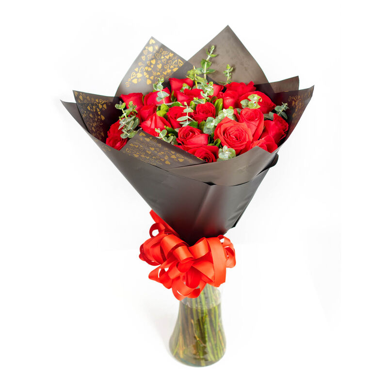 Bouquet de Rosas en Florero image number null