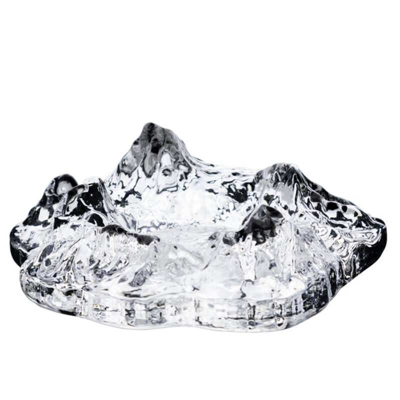 Cenicero De Cristal Con Figuras De Monta&ntilde;as Ide... image number null