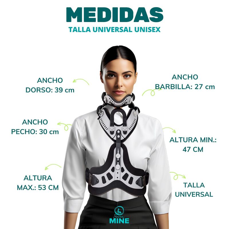 Collarín Con Apoyo De Ortesis Cervical Tipo Min... image number null