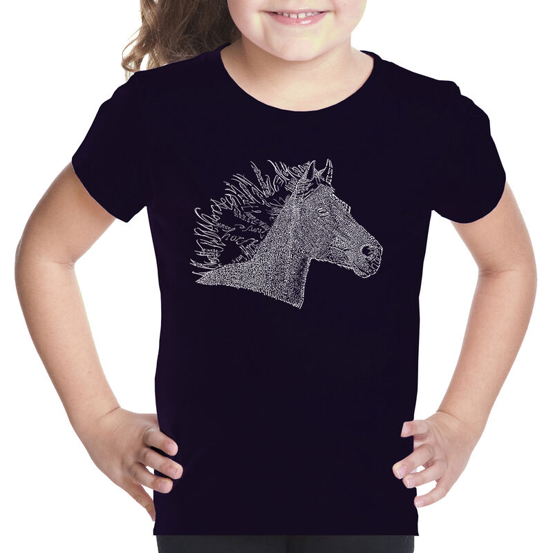 Camiseta Word Art Para Ni&ntilde;a - Crin de Caballo -... image number null