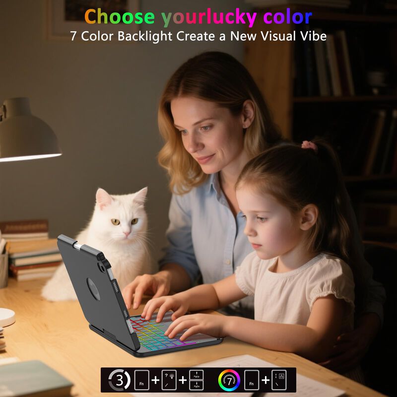 Funda De Teclado Fuwang Touchpad Para Ipad Mini... image number null