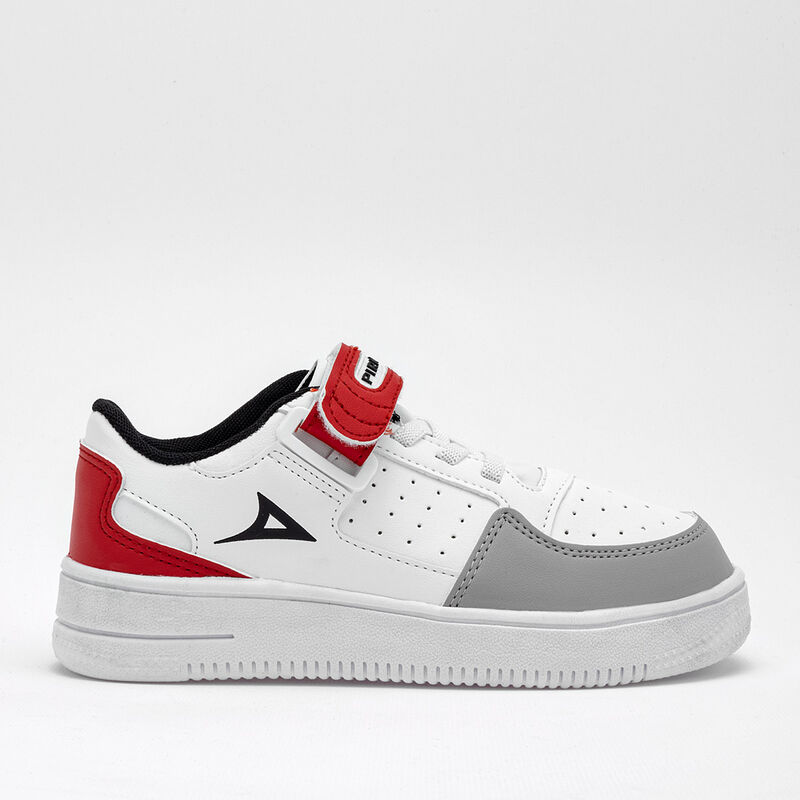 Pirma Tenis urbano para ni&ntilde;o blanco gris rojo image number null