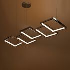 Candil Suspendido De Led 5 Cuadros Cromado