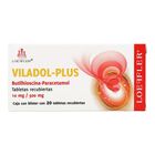 Viladol Plus 10mg/500mg caja con 20 tabletas recubiertas