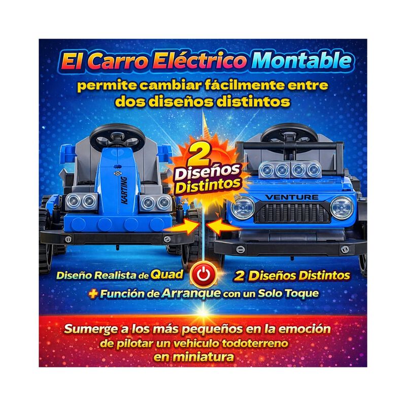 Carro Electrico Montable Infantil Armable Contr... image number null