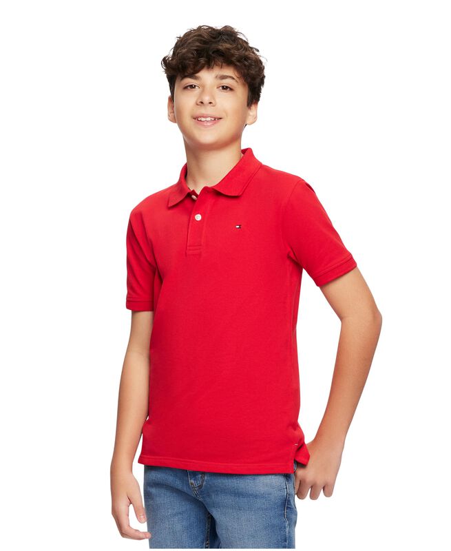 Polo Tommy Hilfiger Para Ni&ntilde;os, Manga Corta, Co... image number null