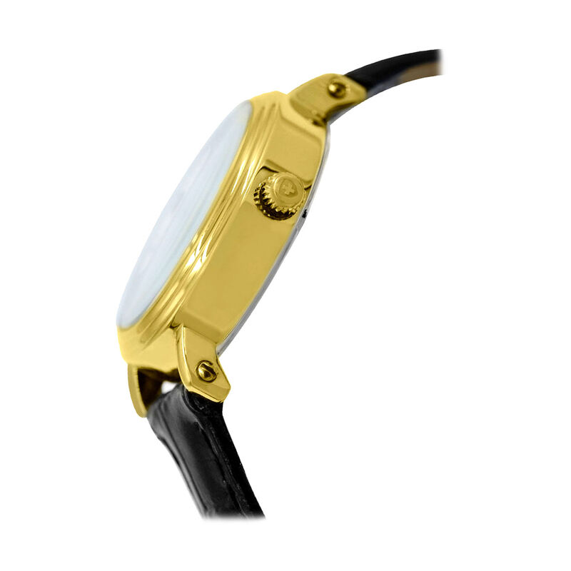 Reloj Nivada Executive Dama Dorado/Piel Blanco ... image number null