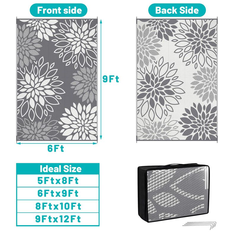Alfombra Hebe Impermeable 183 cm &times; 274 cm Flora... image number null
