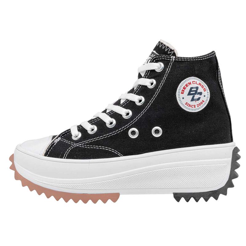 Been Class Tenis urbano para mujer negro blanco image number null