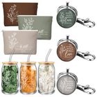 Set De 9 Piezas Hoolerry: Vaso De Vidrio Y Regalos Cristianos Para Mujeres