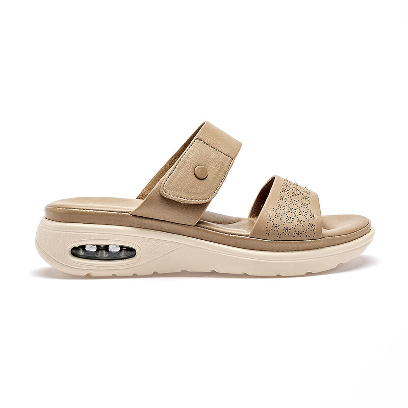 Been Class sandalia plataforma para mujer beige... image number null