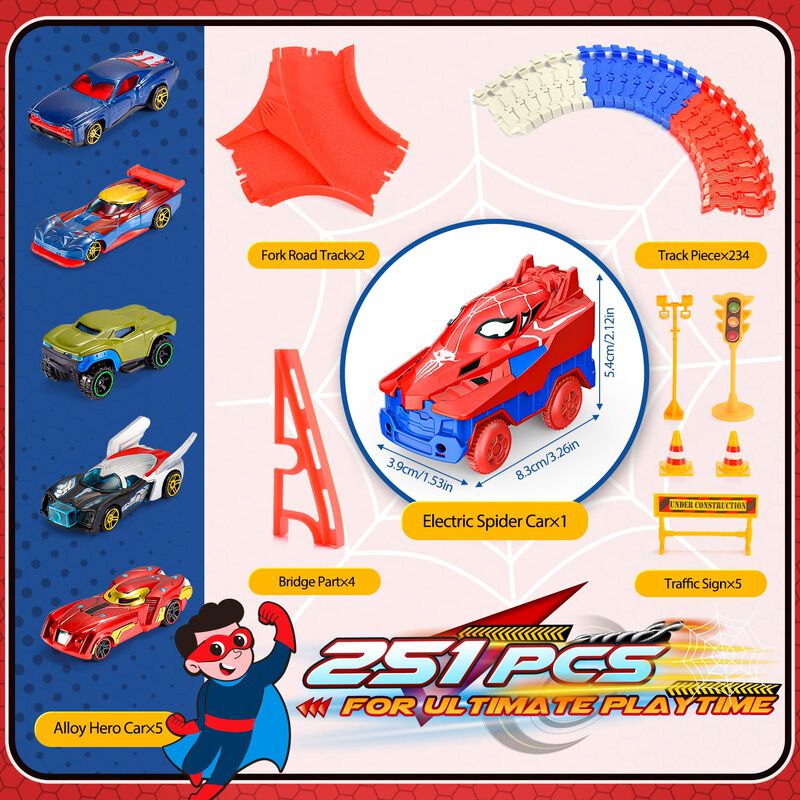 Juguete De Pista De Carreras Spider Aetyni Spid... image number null