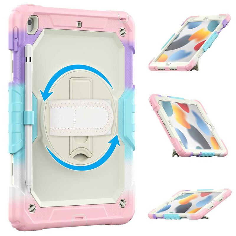 Funda TEKKU StrapB uso rudo para iPad 9 iPad 8 ... image number null