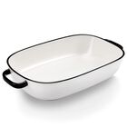 Cazuela Roeveca rectangular 6 cuartos (&asymp;5.7L) Blanca