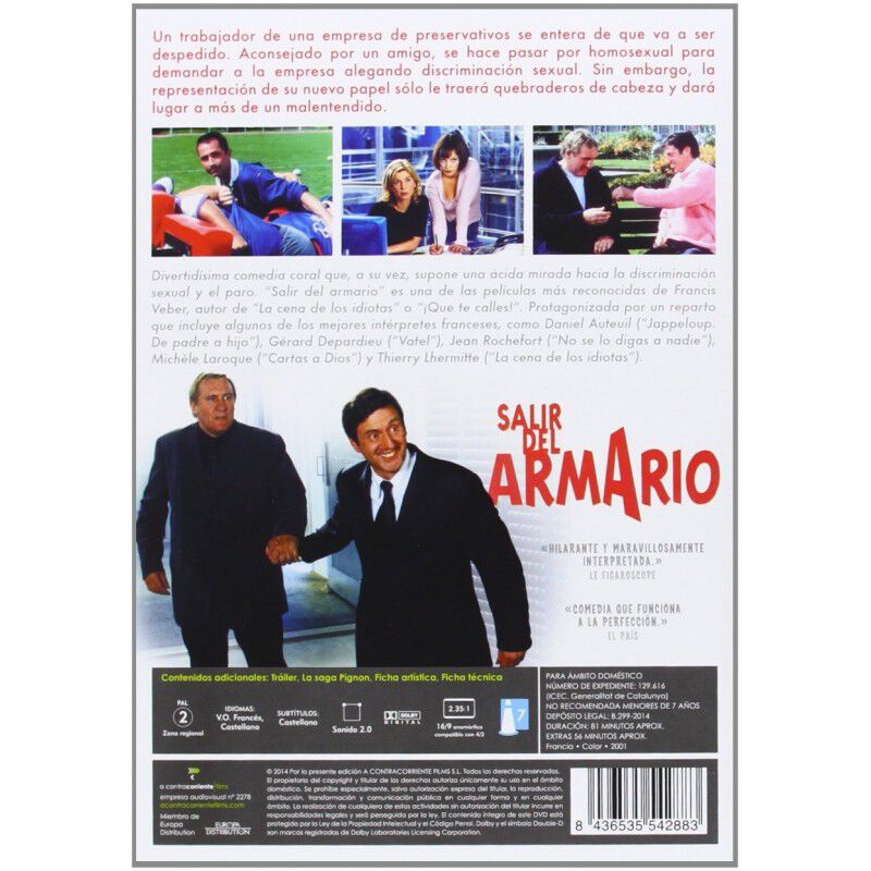 Salir del Armario [DVD] (2001) Le Placard image number null